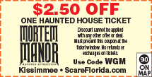Discount Coupon for Mortem Manor